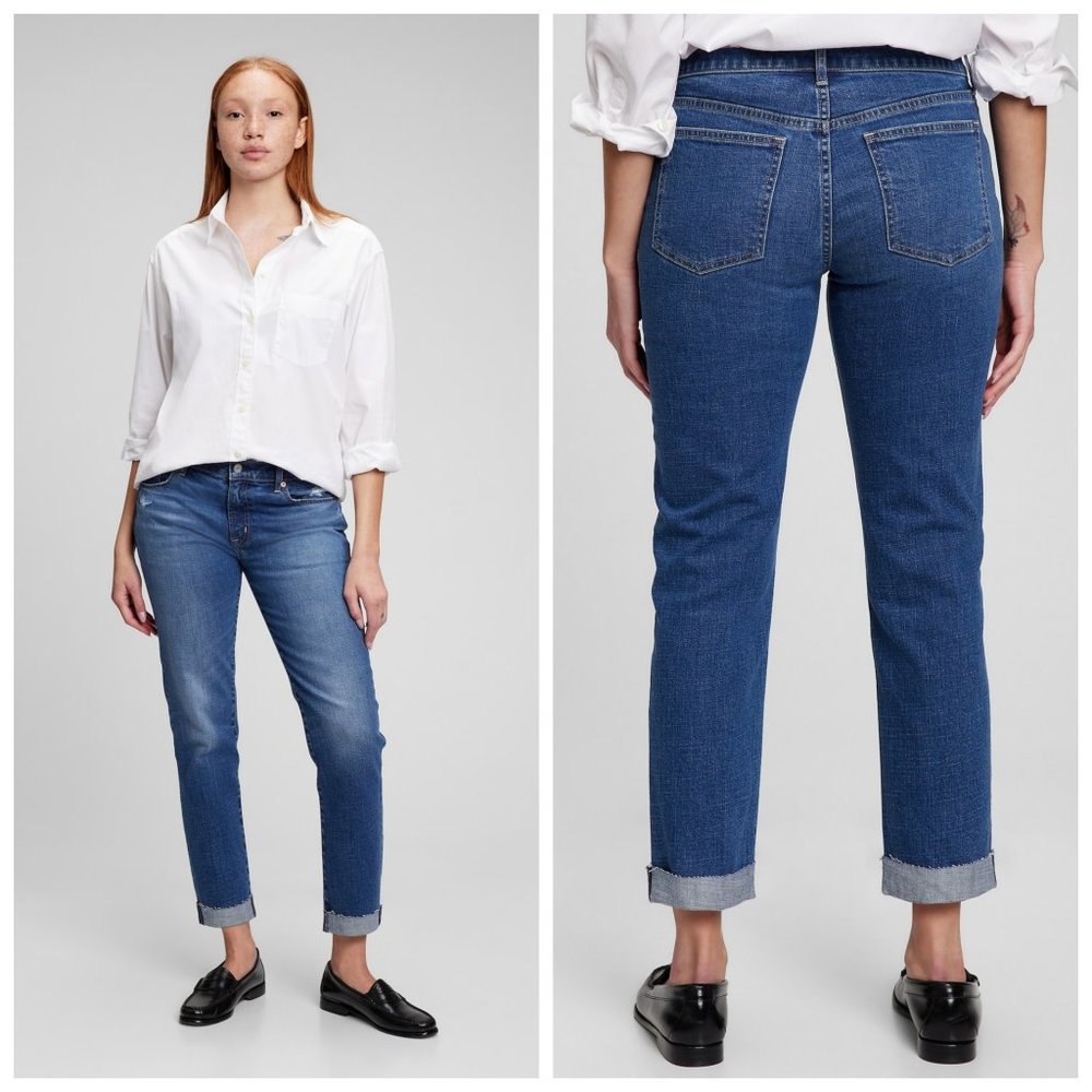 GAP Blue Girlfriend Classic Jeans